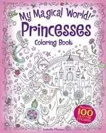 Image of my magical world princesses coloring book includes 100 glitter stickers