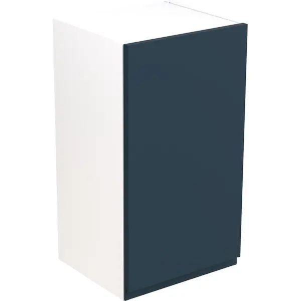 Image of Kitchen Kit Ready Made J-Pull Kitchen Cabinet Wall Unit Ultra Matt 400mm in Indigo Blue