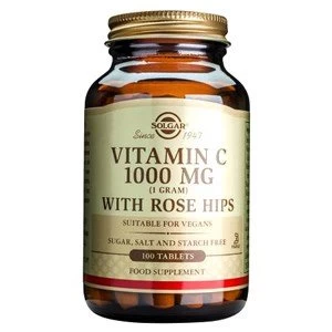 Image of Solgar Vitamin C 1000 mg with Rose Hips Tablets 250 tablets