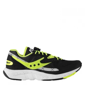 image of Saucony Originals Aya Trainers - Black/Neon