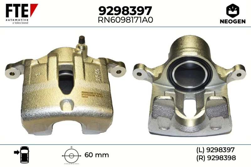 Image of Brake caliper FTE 9298397