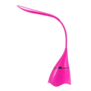 image of ENER-J LED Table Lamp With Bluetooth Speaker - Pink