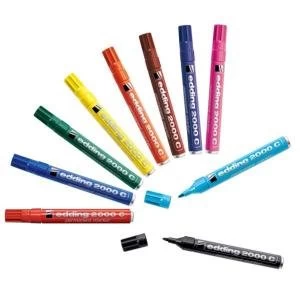 image of Edding 2000c Permanent Marker Astd Pack of 10