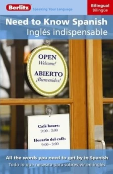 Image of Need to Know Spanish by Berlitz Publishing Company Paperback