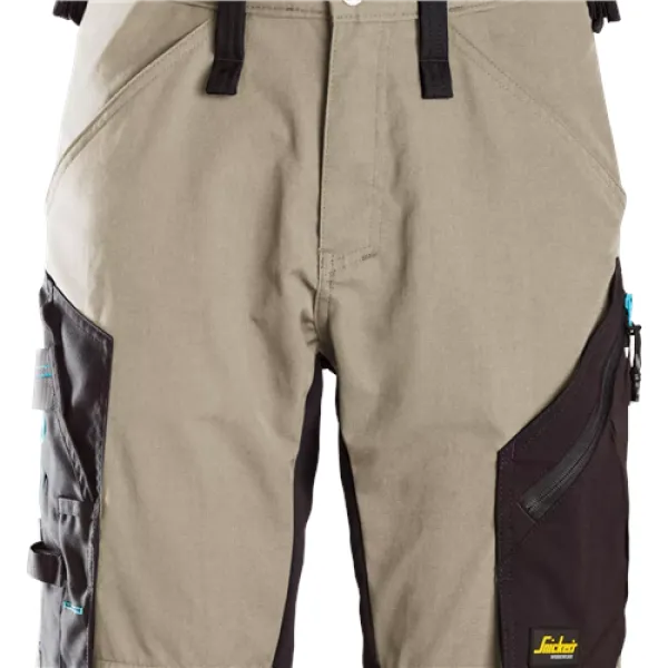 image of Snickers LiteWork 37.5 Work Shorts - Khaki/Black - 44