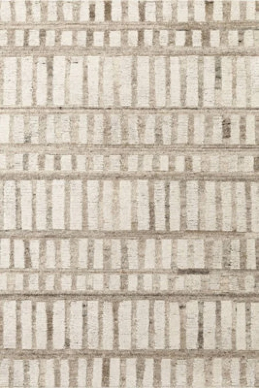 Image of The Rugs Vikosa Wool Rug Linara Handcrafted Cream Brown Abstract