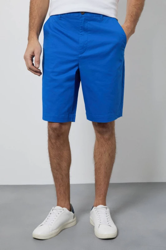 Image of Debenhams Debenhams Men Bright Blue Premium Chino Shorts Size: 32 Bright Blue 32 Male 5045773382057