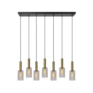 Image of Coralie Classic Bar Pendant Light - 7xE27 - Transparant