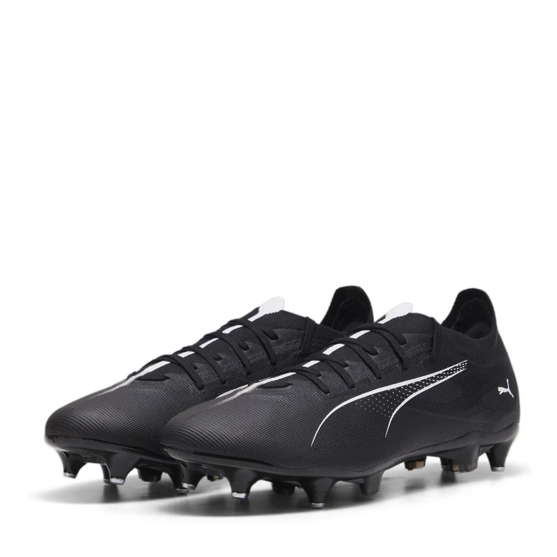 Image of Puma Ultra Match Soft Ground Football Boots Black/White male 6 (39)