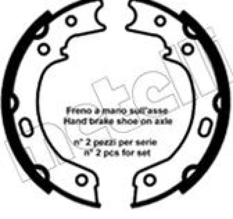 Image of METELLI Handbrake shoes METELLI 53-0692