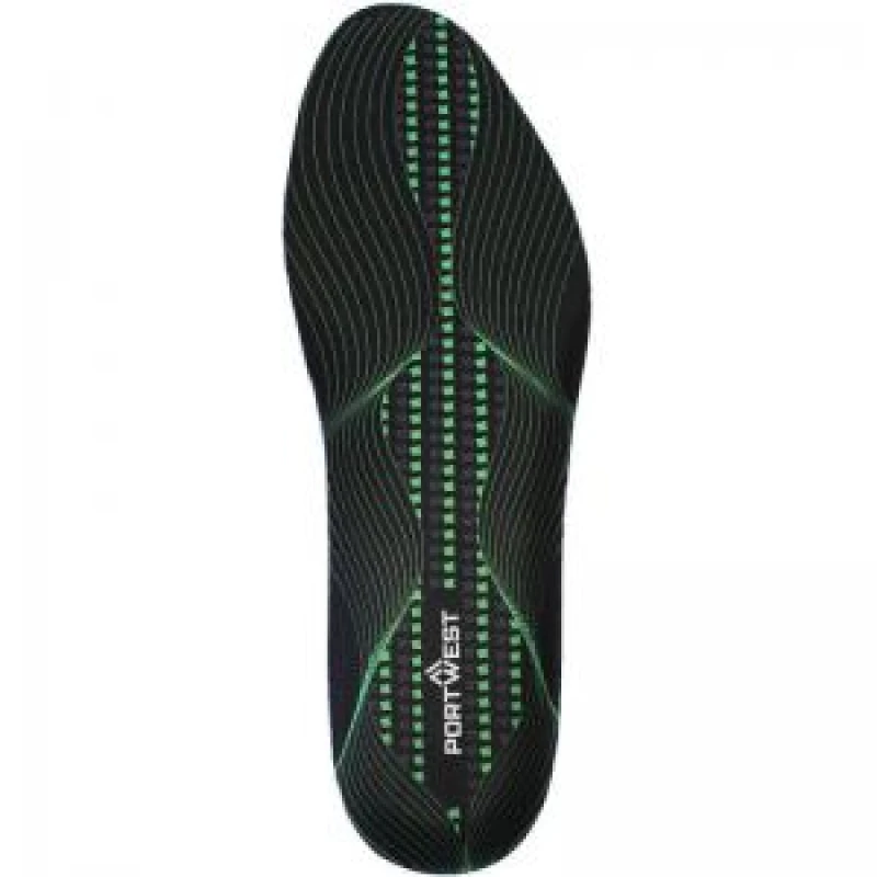 Image of Portwest Arch Support Gel Cushion Insoles FC82BGNL Colour: Black / Green