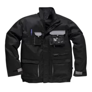 Image of Portwest Mens Texo Contrast Work Jacket Black 3XL
