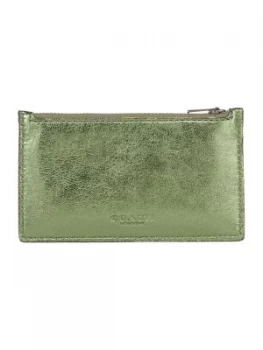 Image of Coach Zip Card Case Green