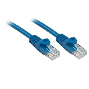 image of Lindy 48172 networking cable Blue 1m Cat6 U/UTP (UTP)