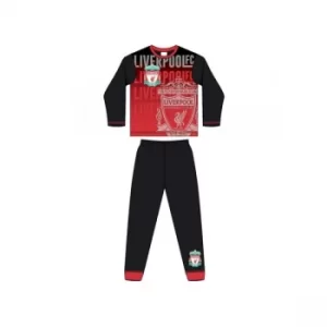 image of 11-12 Years Liverpool Sublimation Print Pyjamas 33894