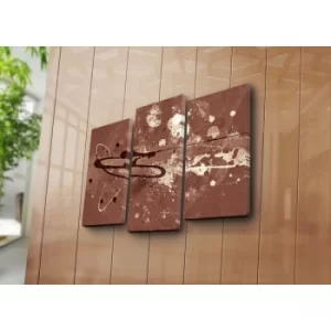 Image of 3PATK-91 Multicolor Decorative Canvas Painting (3 Pieces)