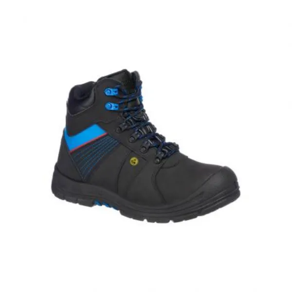 Image of Portwest Compositelite Protector ESD Safety Boots FD37BKB42 Colour: Black / Blue
