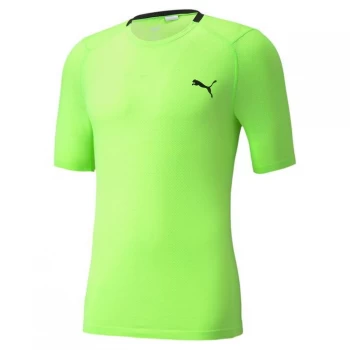 Puma EVOKnit+ Short Sleeve T Shirt Mens - Green Glare