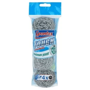 Image of Spontex Tough Scourers - 4 Pack
