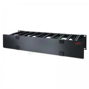 Image of 2u Horizontal Cable Manager 6" Fingers Top Bottom Tie Down