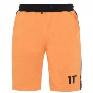 Image of 11 Degrees Taped Sweat Shorts - Blaze Orange