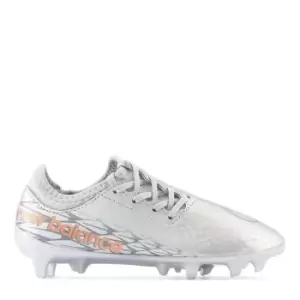 New Balance Furon V7 Dispatch Firm Ground Football Boots Junior - Silver