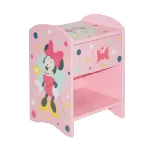 Image of Birlea Disney Minnie Mouse Bedside Table, Pink