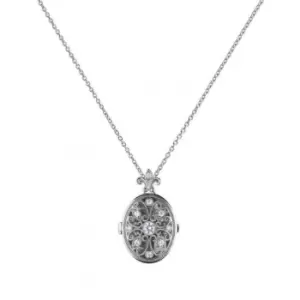 Image of Diamonfire Silver White Zirconia Oval Pendant P4622
