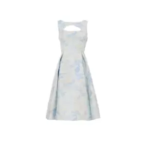 Image of Adrianna Papell Floral Jacquard Cutout Dress - Multi