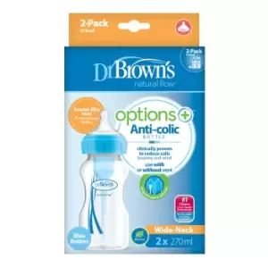 Dr Browns Options+ Anti-Colic Bottles Blue