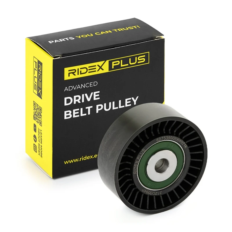 Image of RIDEX PLUS Deflection / guide pulley, V-ribbed belt RIDEX PLUS 312D0094P
