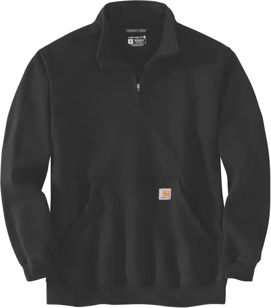 Image of Carhartt Quarter-Zip Sweatshirt, black, Size M