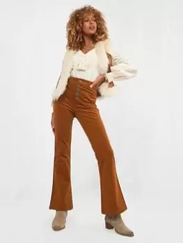 Image of Joe Browns Retro Cord Flare - Tan, Size 14, Women