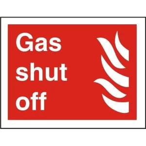 Stewart Superior FF111PLRP Screw Plastic Sign 200x300 Gas shut off