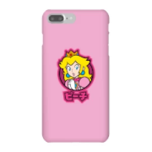 image of Nintendo Super Mario Peach Kanji Phone Case - iPhone 7 Plus - Snap Case - Gloss