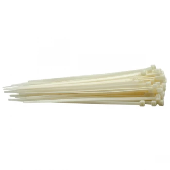 Image of Draper 70394 White Cable Ties 4.8 x 200mm - 100pc