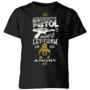 image of Looney Tunes ACME Disintegrating Pistol Kids T-Shirt - Black - 11-12 Years