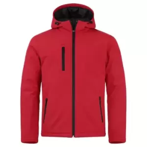 Clique Mens Padded Soft Shell Jacket (XS) (Red)