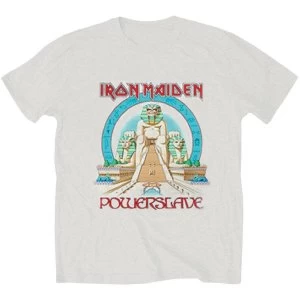 Image of Iron Maiden - Powerslave Egypt Unisex Large T-Shirt - Grey