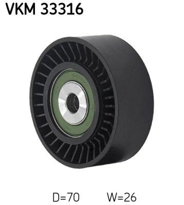 Image of SKF Deflection / guide pulley, V-ribbed belt SKF VKM 33316
