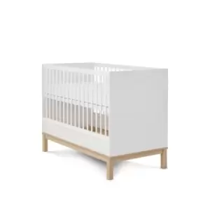 image of OBaby Astrid Mini Cot Bed - White