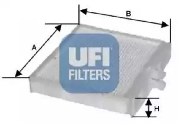 image of UFI 53.090.00 Interior Air Cabin/ Pollen Filter