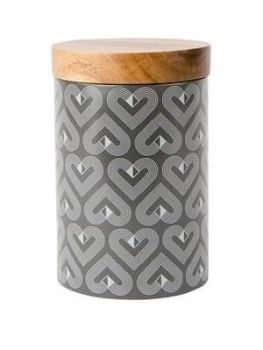 image of Beau & Elliot Tall Biscuit Barrel With Acacia Wood Lid