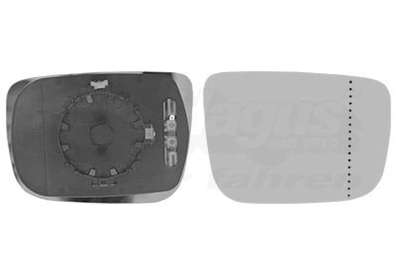 Image of VAN WEZEL Wing mirror glass VAN WEZEL 5923838