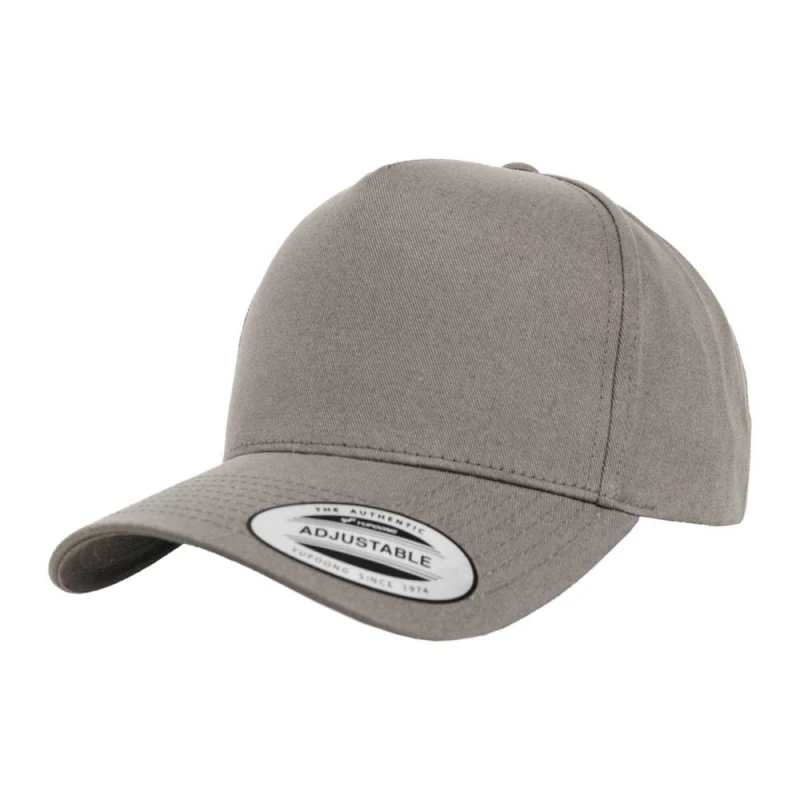 Image of Flexfit Mens Classic 5 Panel Baseball Cap in Grey Grey Male One Size