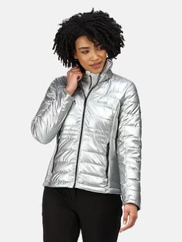 image of Regatta Keava Quilted Jacket - Silver, Size 10, Women