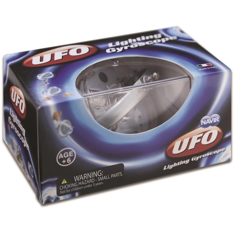 Image of Navir UFO Lighting Gyroscope - Blue Blue unisex