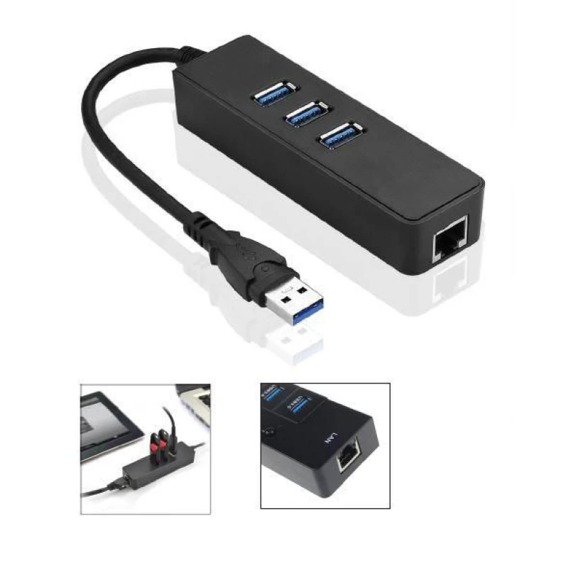 Image of Microconnect MC-USB3.0HUBWETH laptop dock/port replicator USB 3.2 Gen