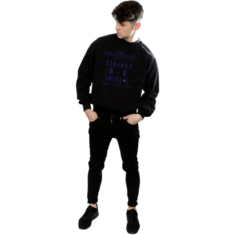 Image of Beetlejuice Beetlejuice Men Strange And Unusual Sweatshirt in Black Size: Small Black S Male 5063609025152