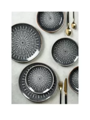 Waterside Starburst Reactive 12 Piece Dinner Set